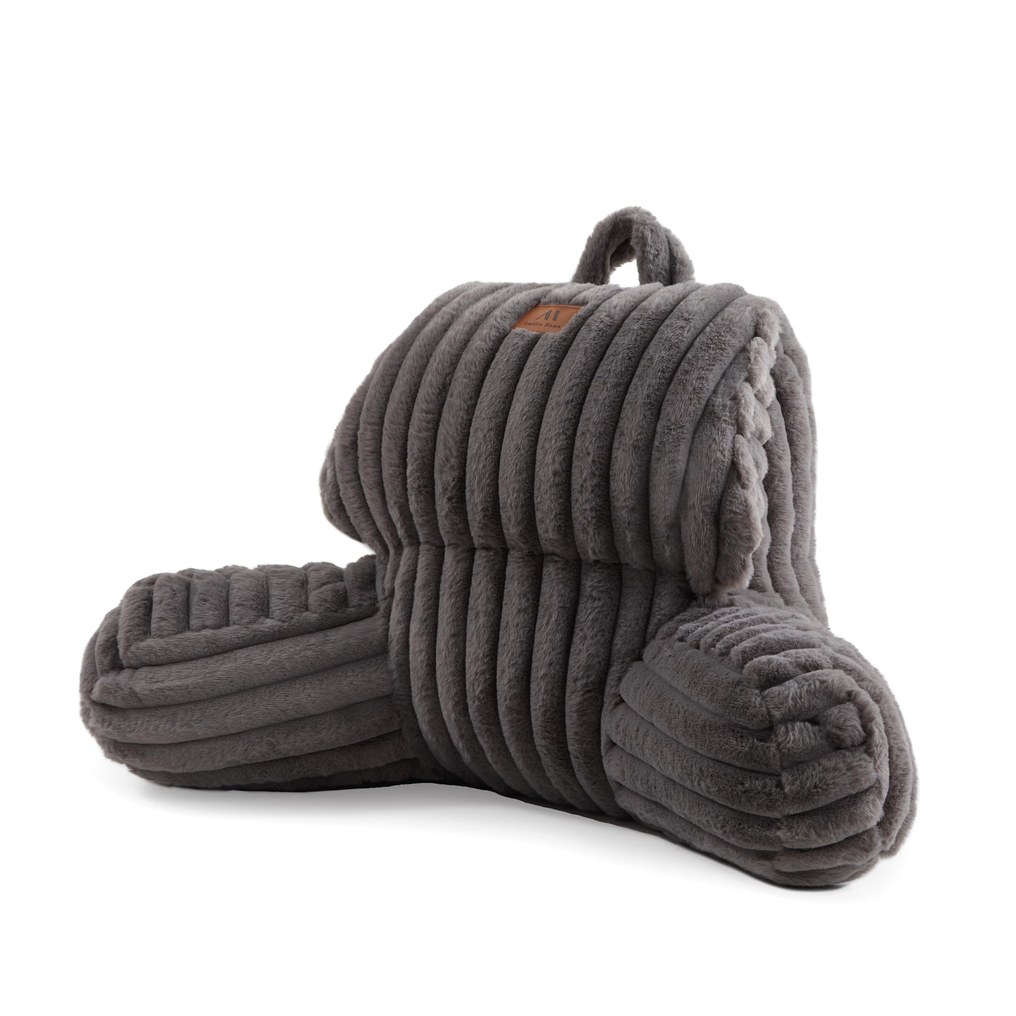 Amélie Home front view faux fur pillow adds supportive comfort