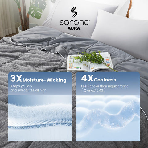 Amélie Home cross-section showing Sorona plant-based fill that wicks moisture
