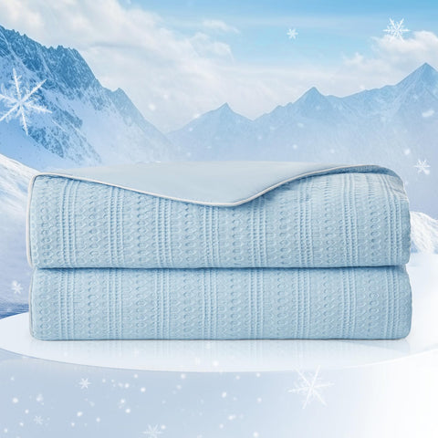 Amélie Home comforter front view showing cooling design and airy look