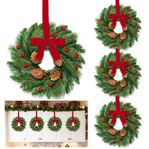 AMENON mini wreath front packaging showing complete festive set benefit