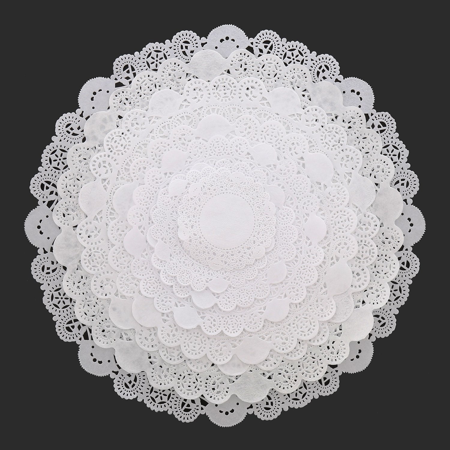 AmerCareRoyal stacked doilies showing paper thickness and durability for one-time use benefit