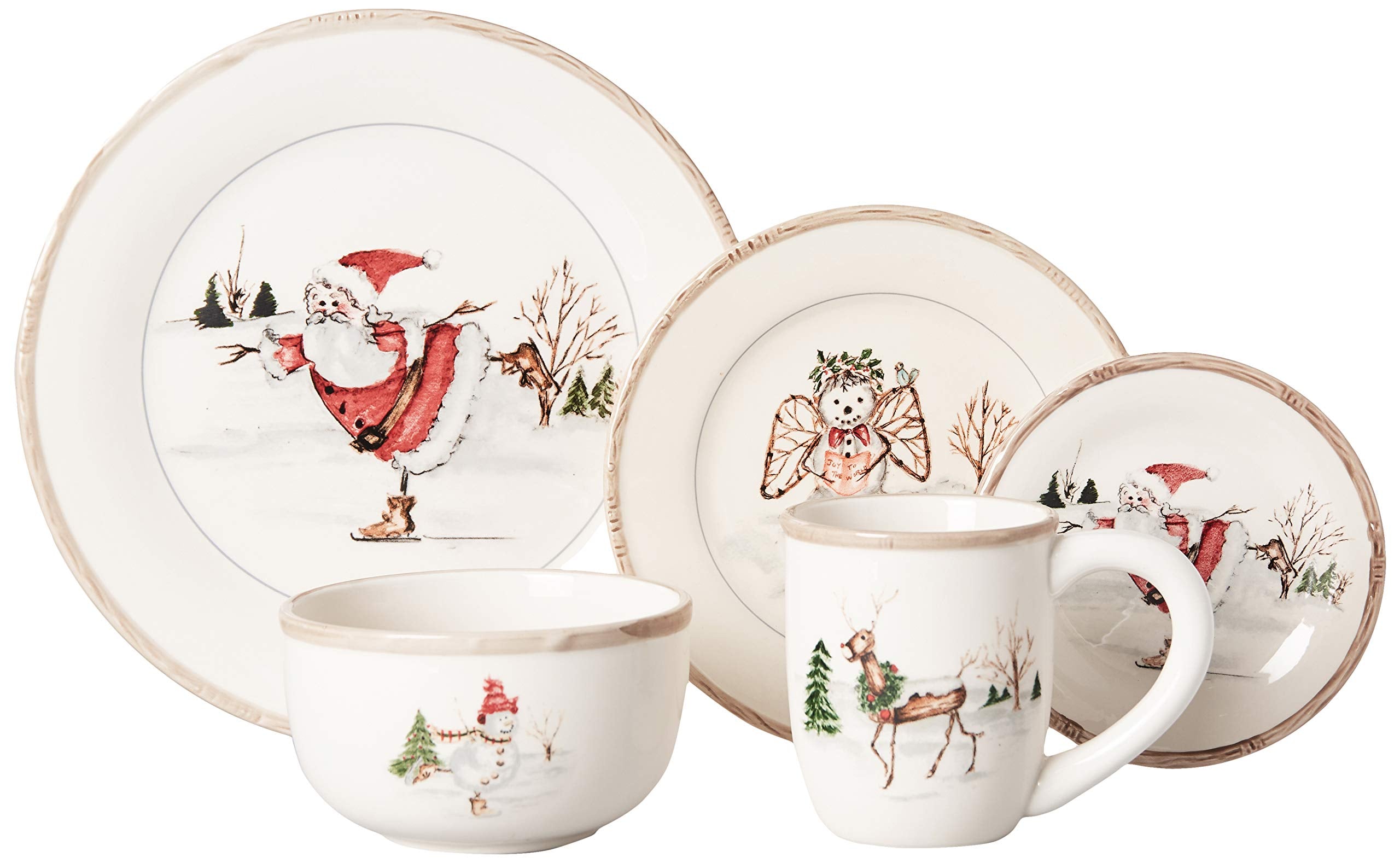 American Atelier close-up of dinner plate pattern highlighting seasonal charm