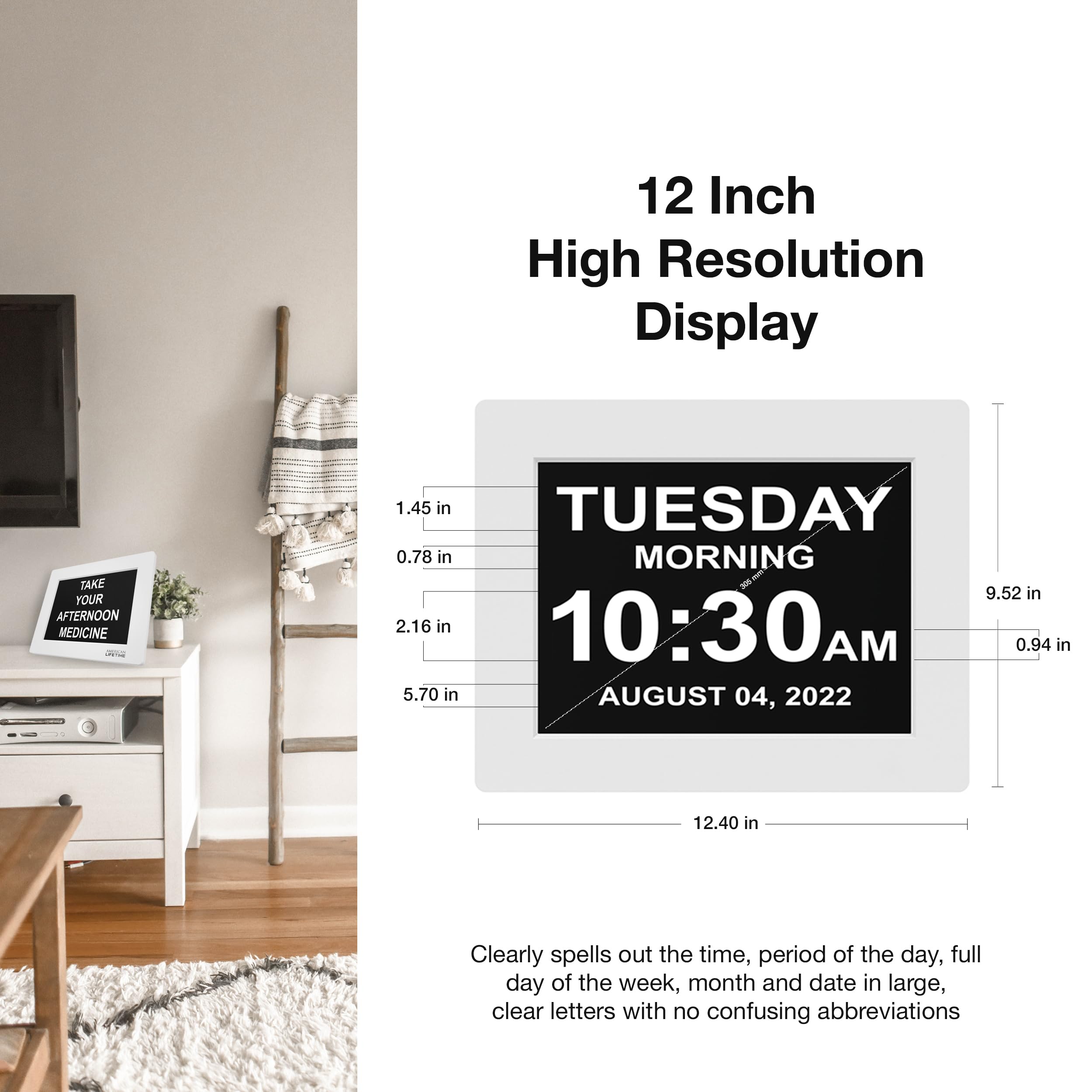 American Lifetime in-use with caregiver setting alarms and reminders for scheduled care