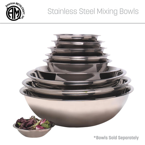 American Metalcraft bowl on buffet with salad highlighting elegant presentation and utility