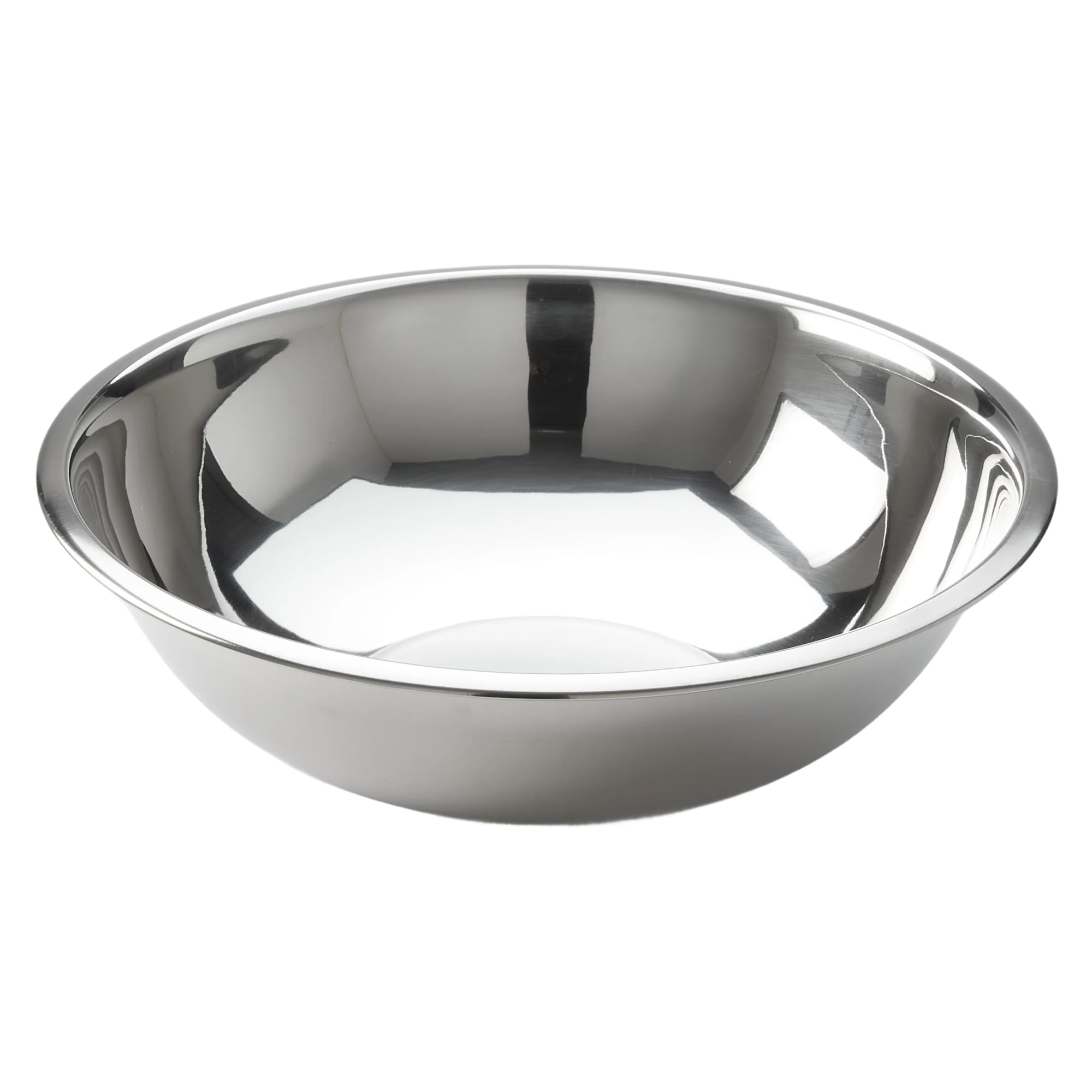 American Metalcraft front view of 16-inch bowl showing large capacity and professional finish