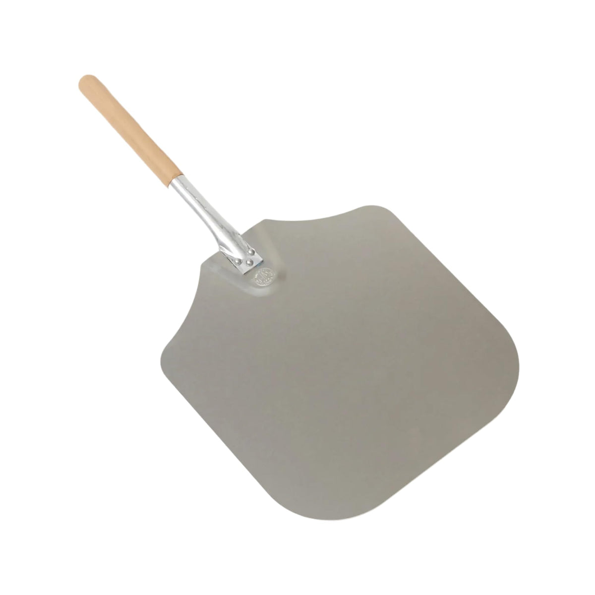 American Metalcraft front view of full peel showing blade and handle for easy transfer