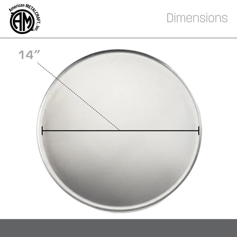 American Metalcraft pan in oven with pizza demonstrating even bake and professional use