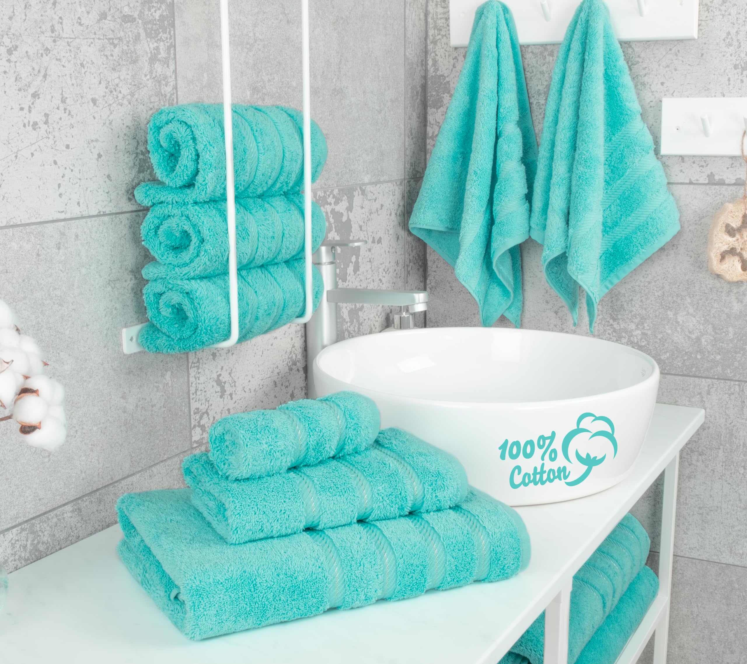 American Soft Linen close-up of bath towel pile showing soft absorbency