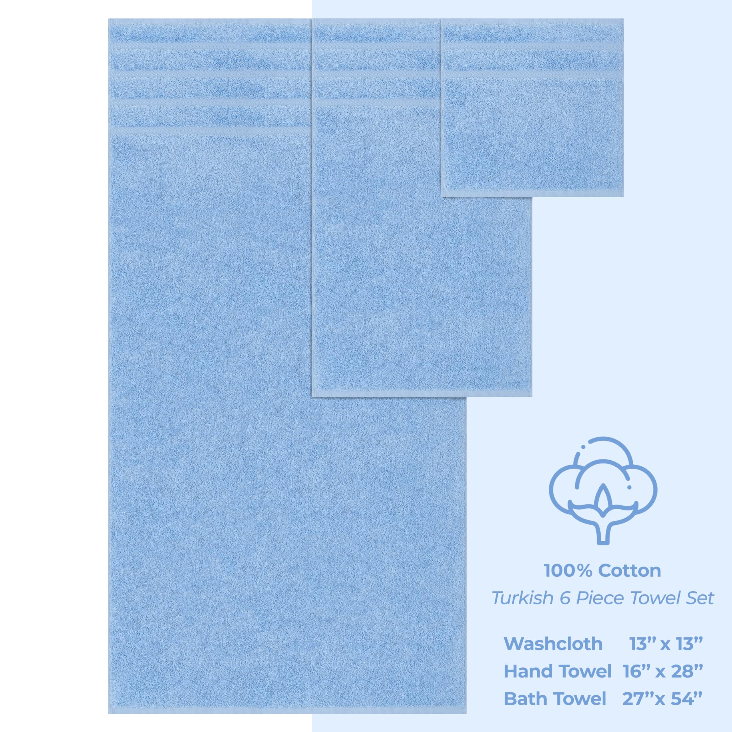American Soft Linen hand towels stacked to show thickness and space-saving storage
