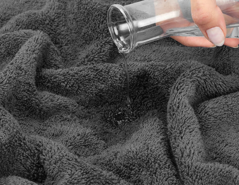 American Soft Linen care and OEKO-TEX label close-up showing certified safety