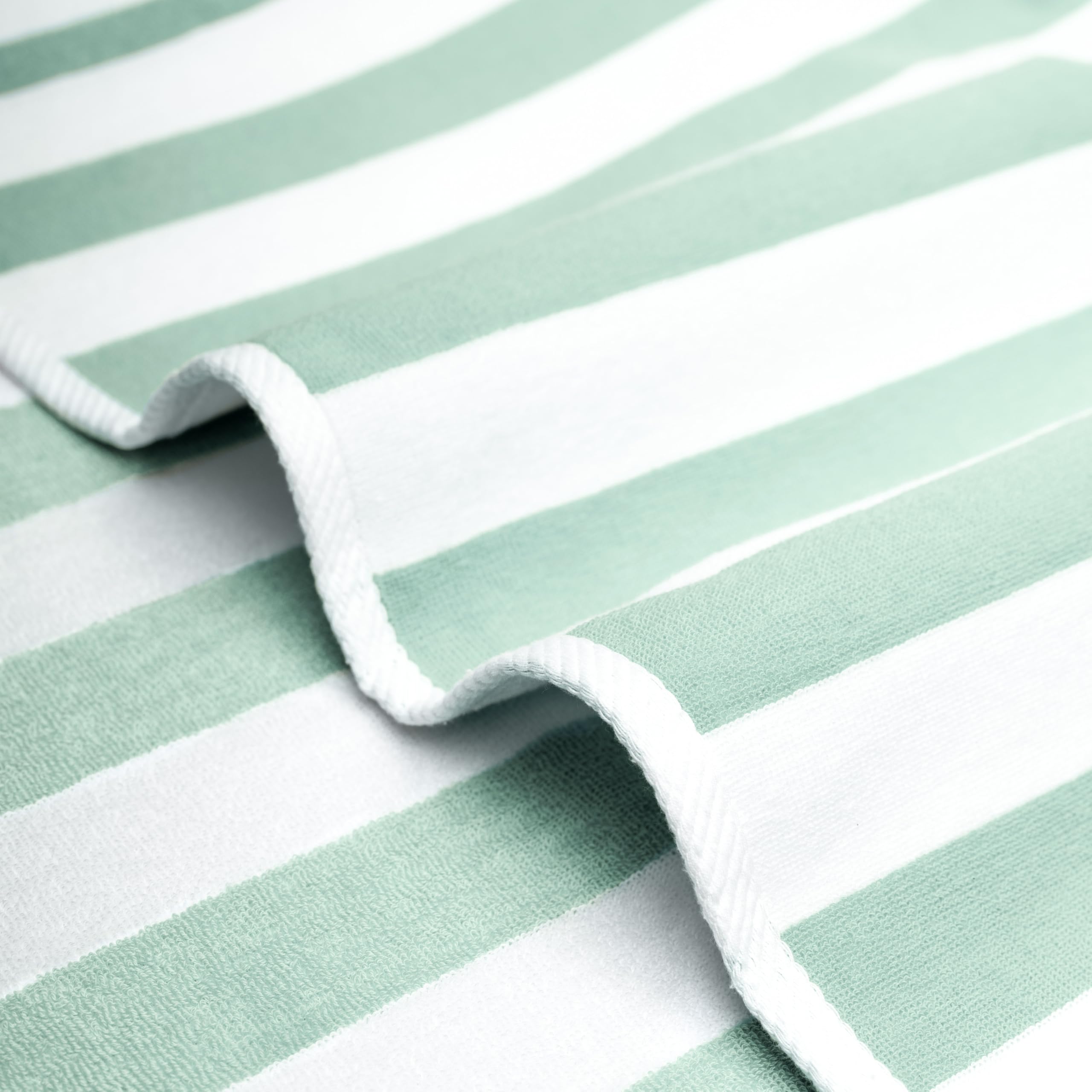 American Soft Linen towel with sand brushed away illustrating sand-resistant finish