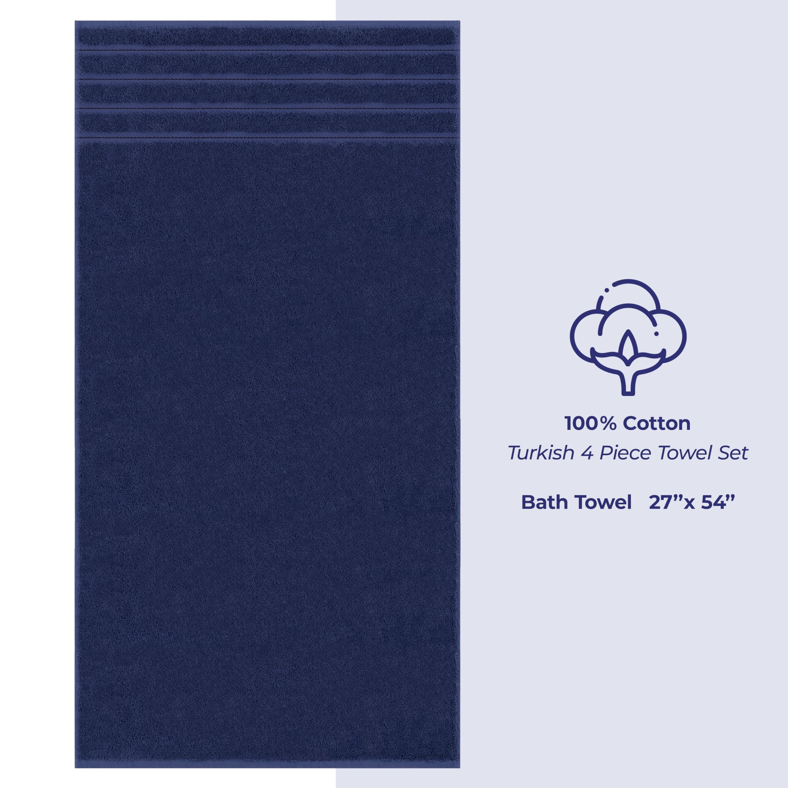 American Soft Linen size comparison with ruler showing 27x54-inch full coverage