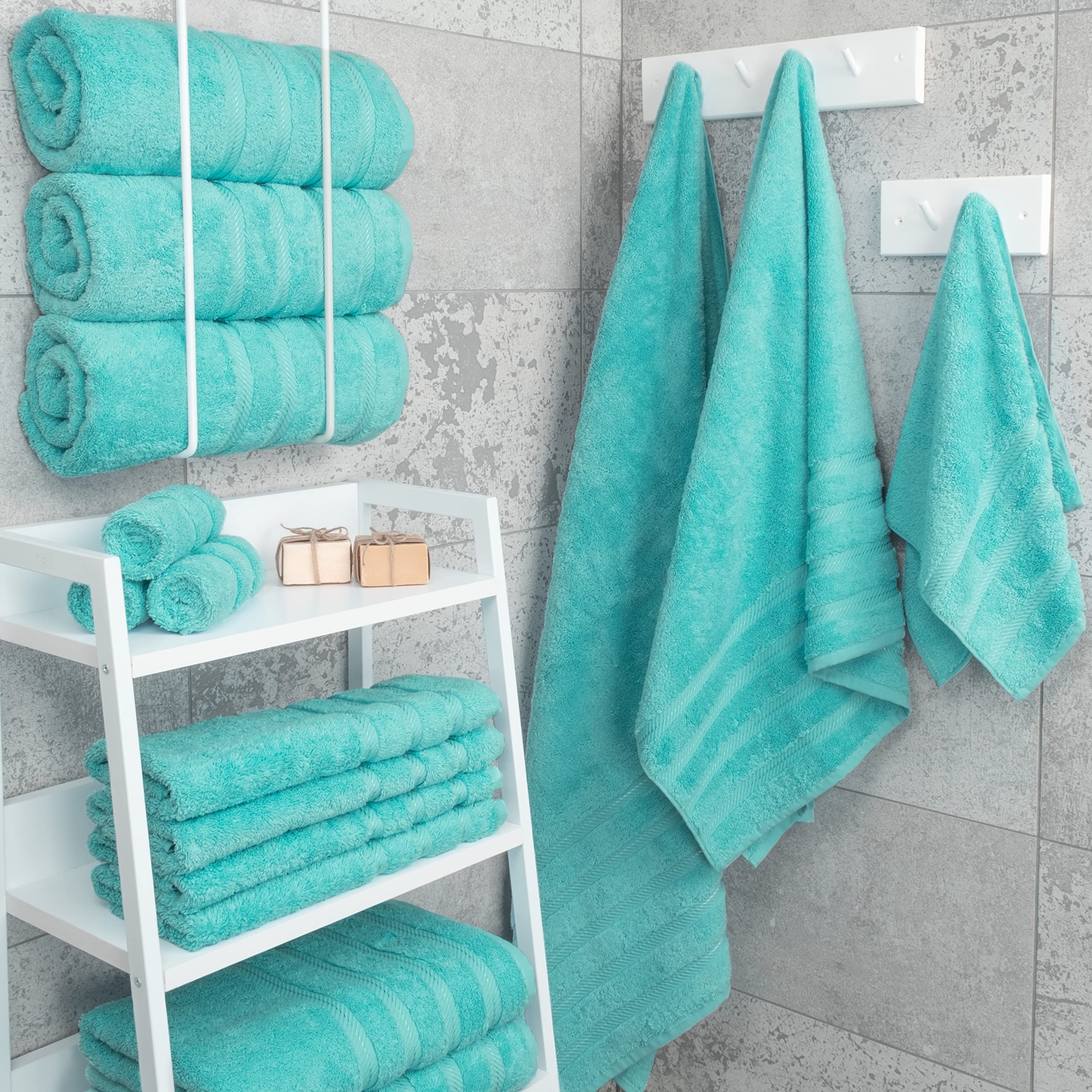 American Soft Linen towel fold detail highlighting plush layers and neat finish for styling