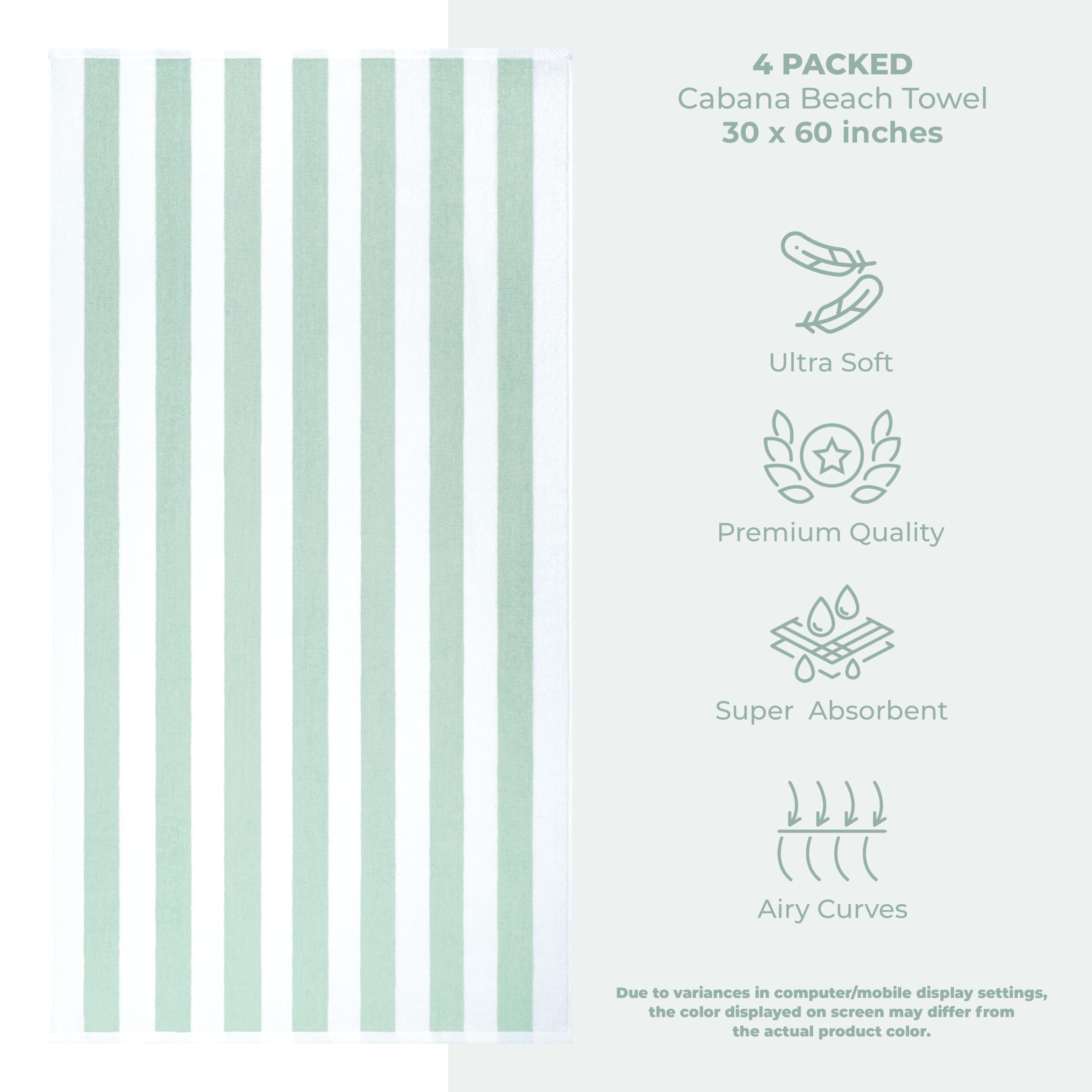 American Soft Linen four towels folded in a neat stack for organized storage