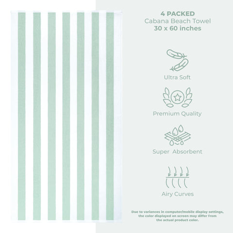 American Soft Linen four towels folded in a neat stack for organized storage