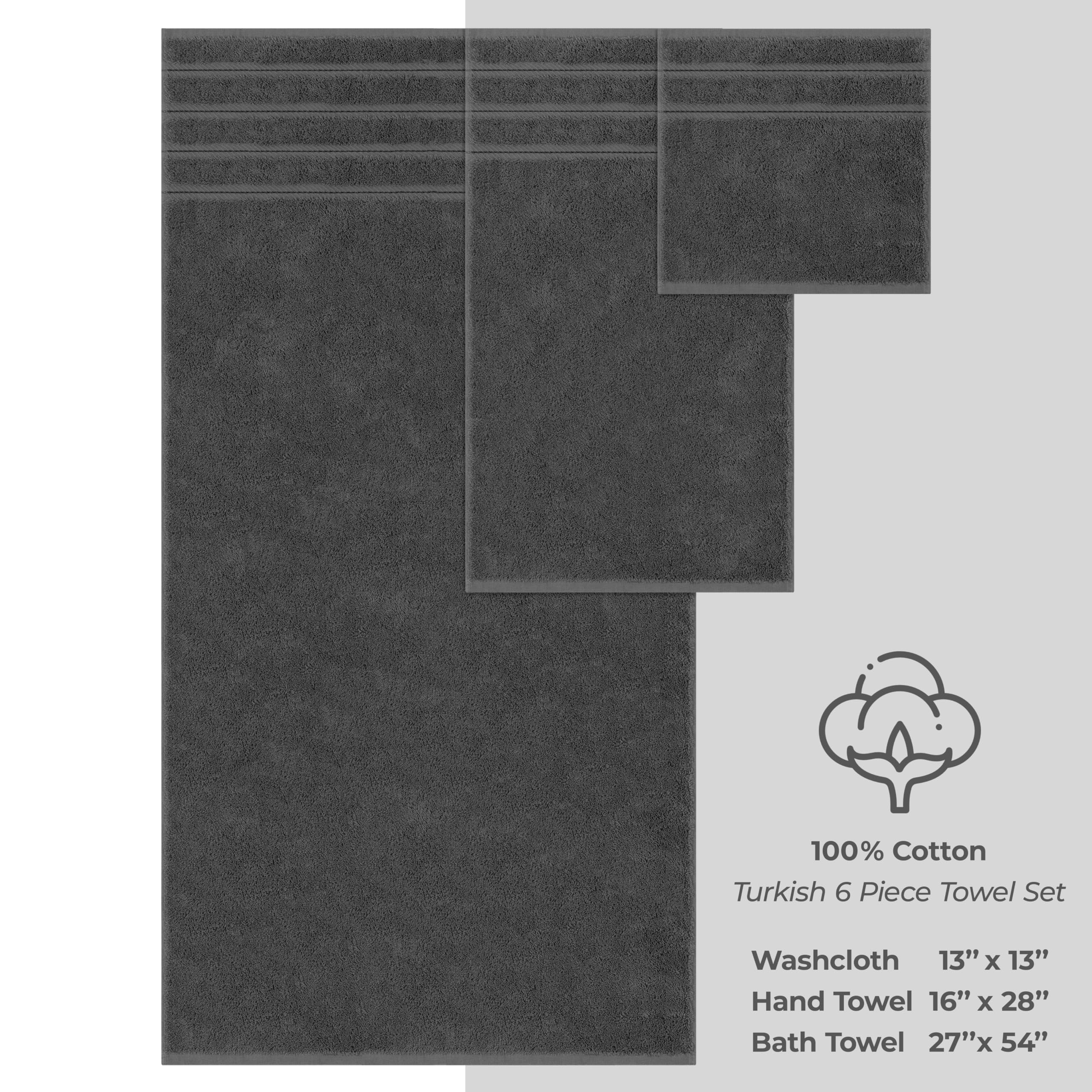 American Soft Linen washcloths stacked to show compact size and multipurpose use