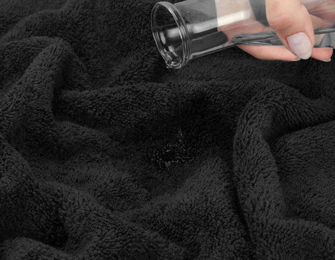 American Soft Linen next to ruler showing the 27 x 54 inch scale