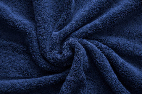 american veteran towel label and hem detail showing double-stitched edge for durable use