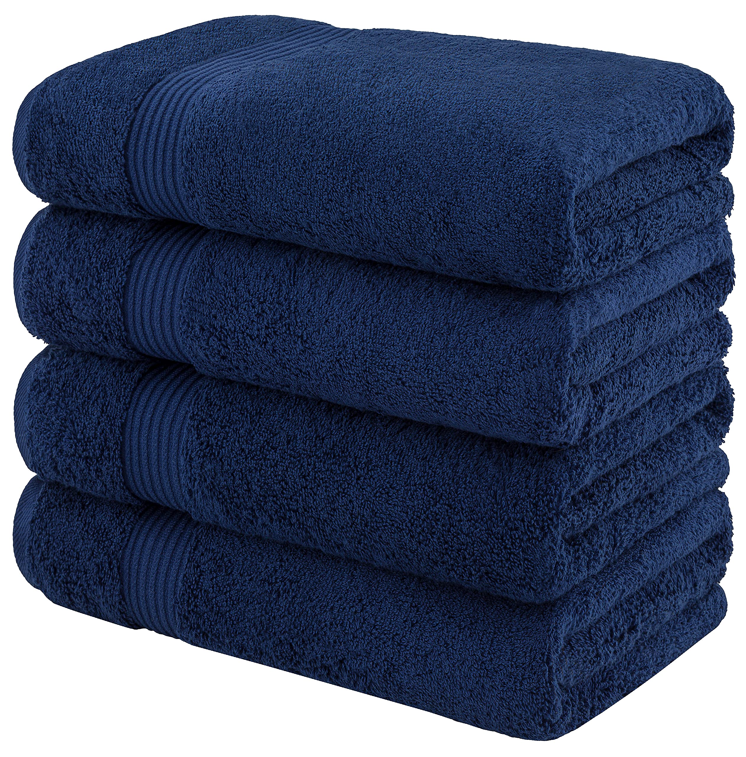 american veteran towel size comparison folded next to shower illustrating scale and thickness