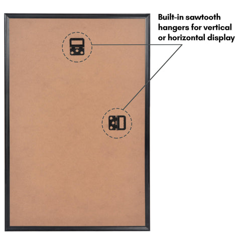 Americanflat frame beside a ruler showing scale and exact 12x18 fit benefit