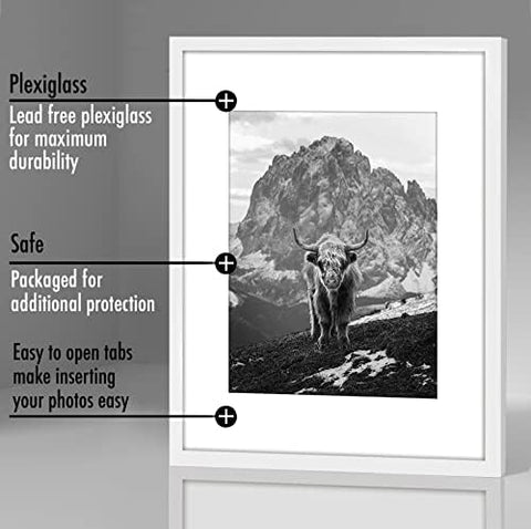 Americanflat framed print in living room adding crisp, modern aesthetic