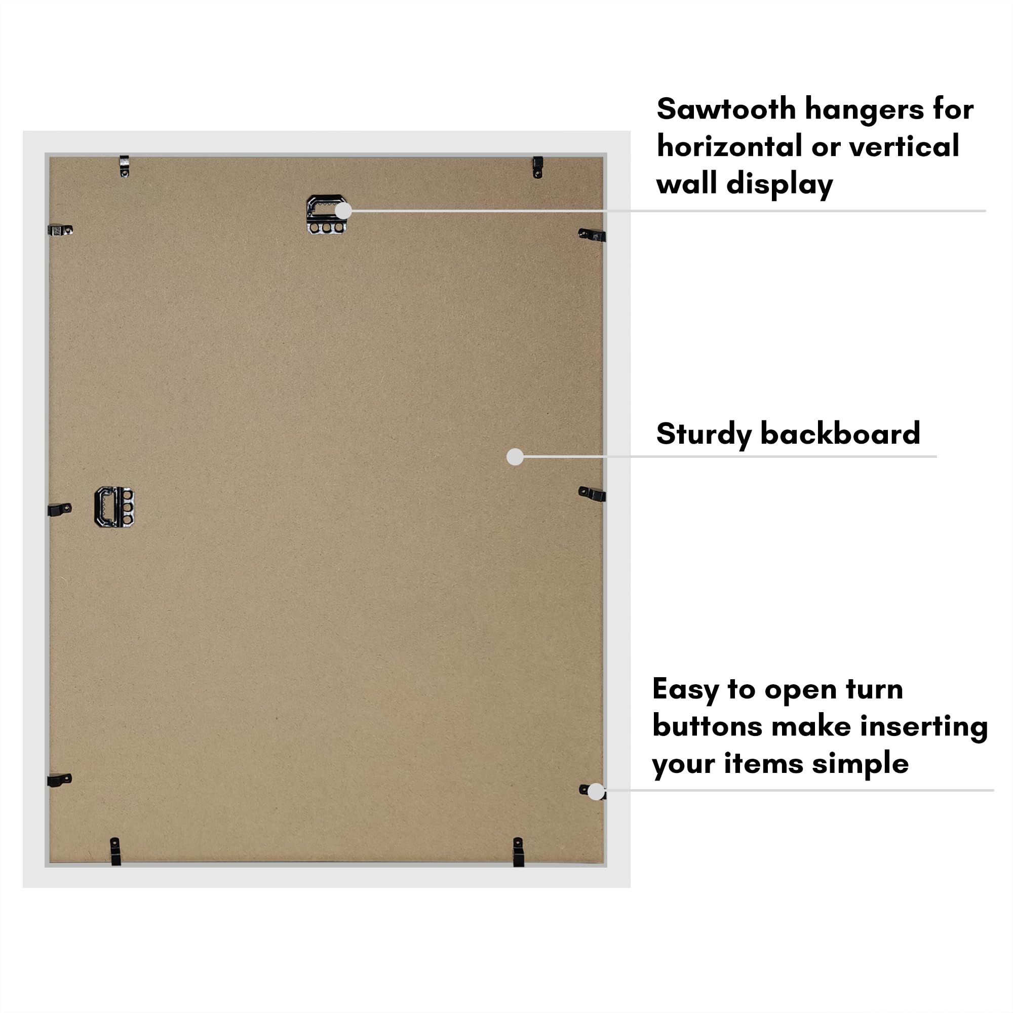 Americanflat side view showing 2.4-inch exterior depth for tabletop or shelf placement benefit