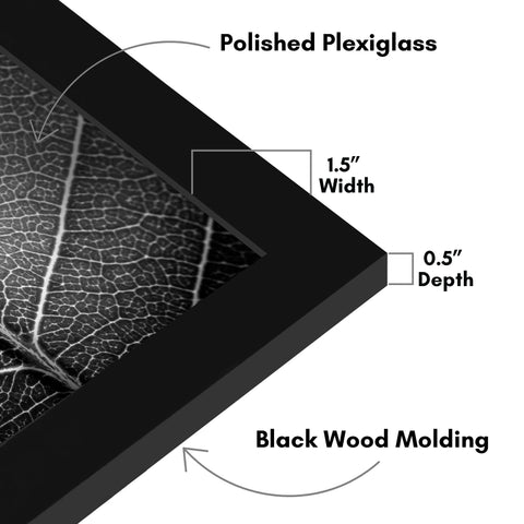 Americanflat plexiglass detail showing clear protective panel for vibrant prints