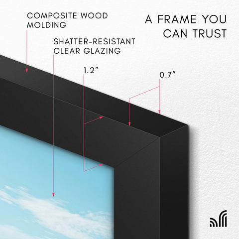 Americanflat backboard and hanging hardware view showing secure fit and easy installation