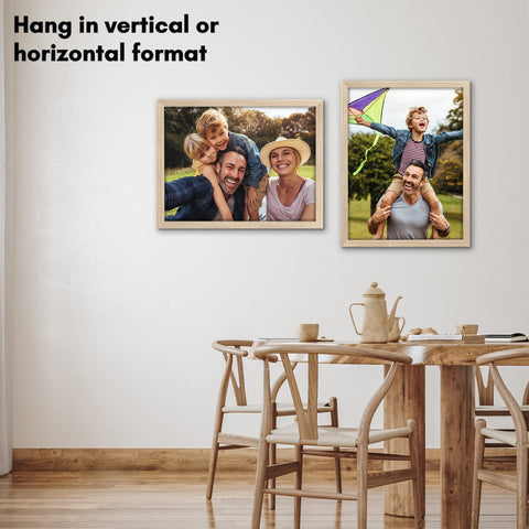 Americanflat back with hardware and tabs showing easy hang and swap benefit