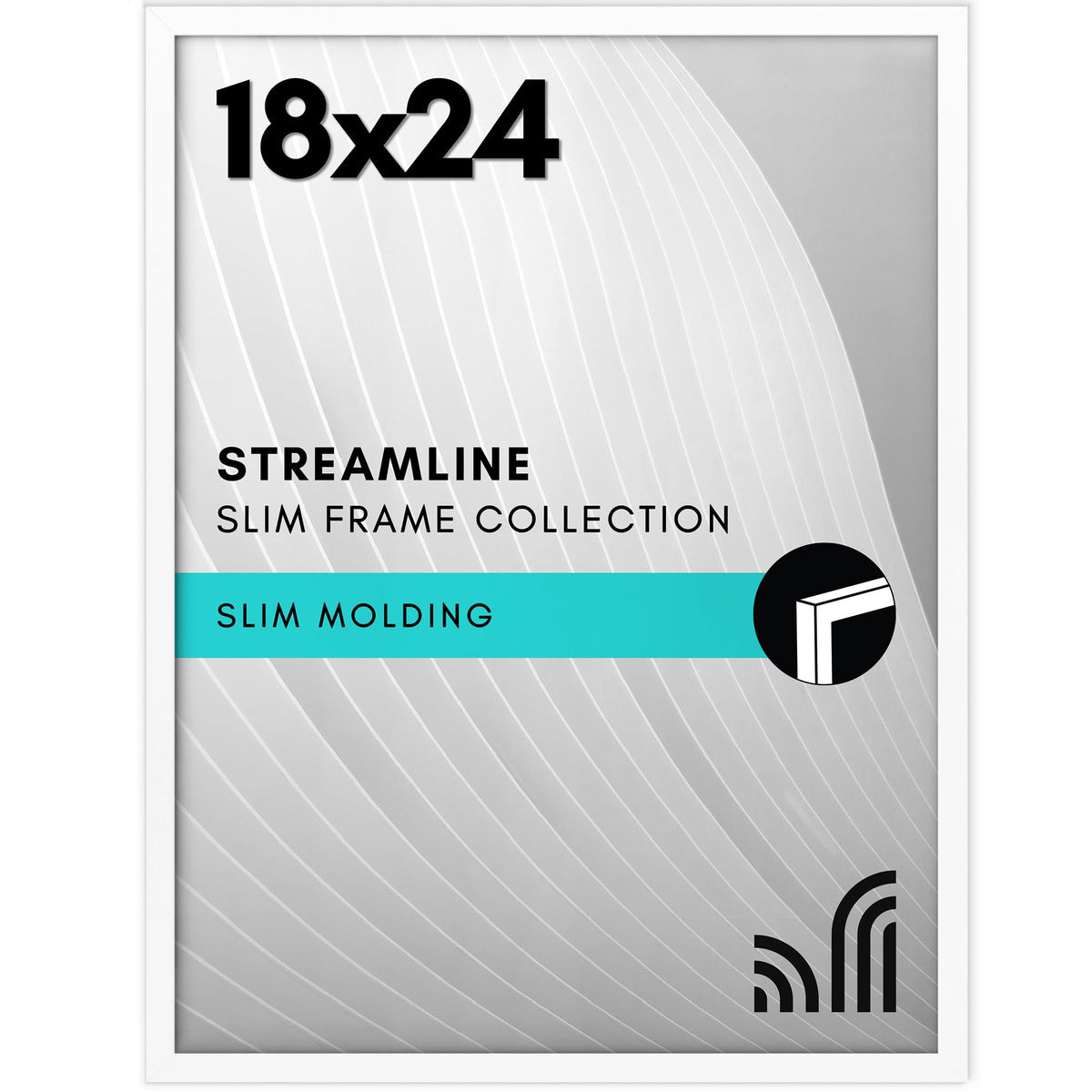 Americanflat front view showcasing clean white frame and polished display benefit