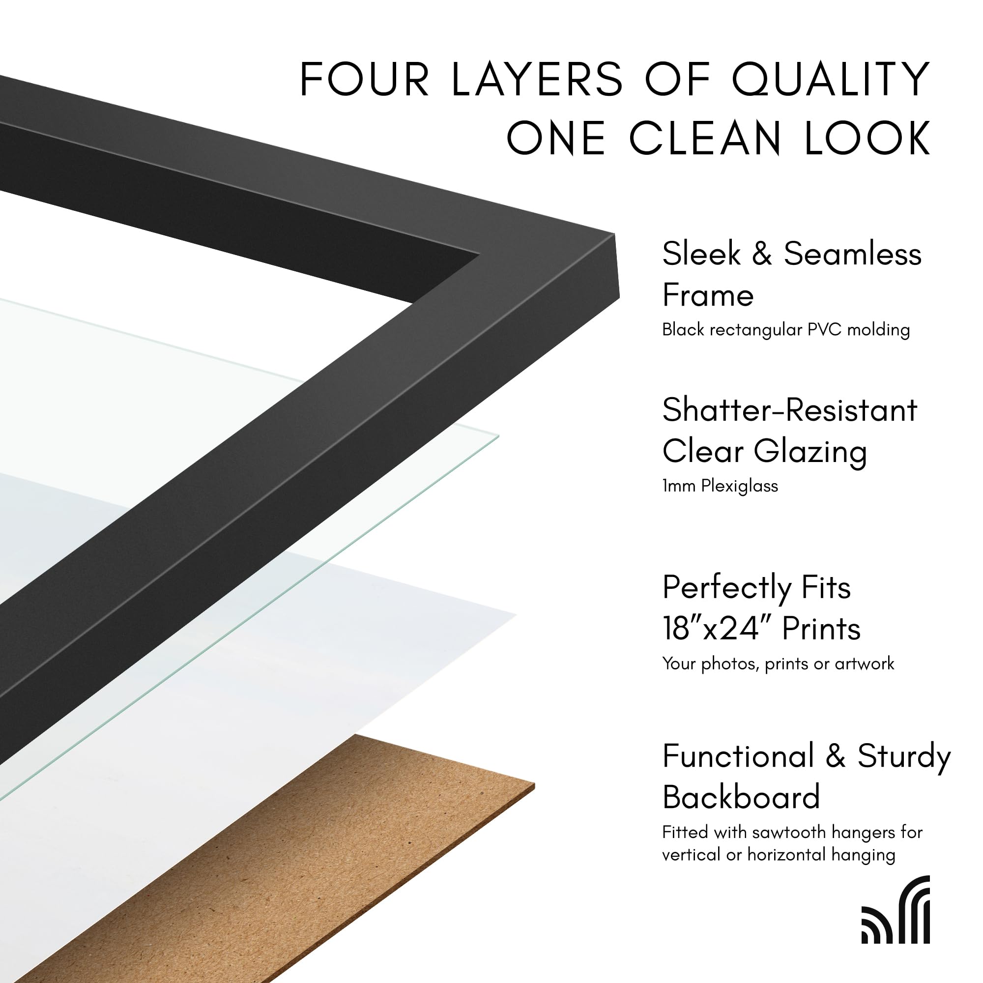 Americanflat framed poster in living room illustrating instant decor upgrade