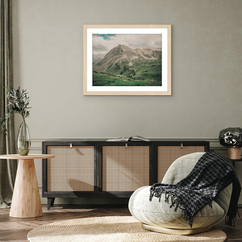 Americanflat framed artwork in living room adding gallery-style decor appeal