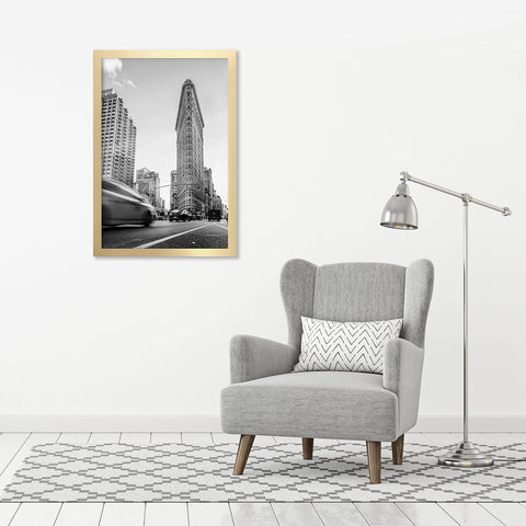 Americanflat frame displayed in living room adding elegance and elevating wall decor