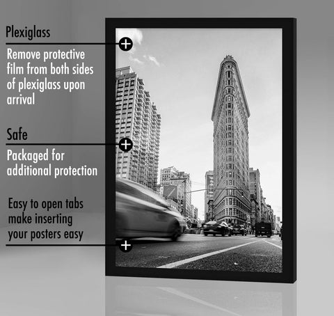 Americanflat backboard and turn buttons shown for fast, tool-free photo swaps