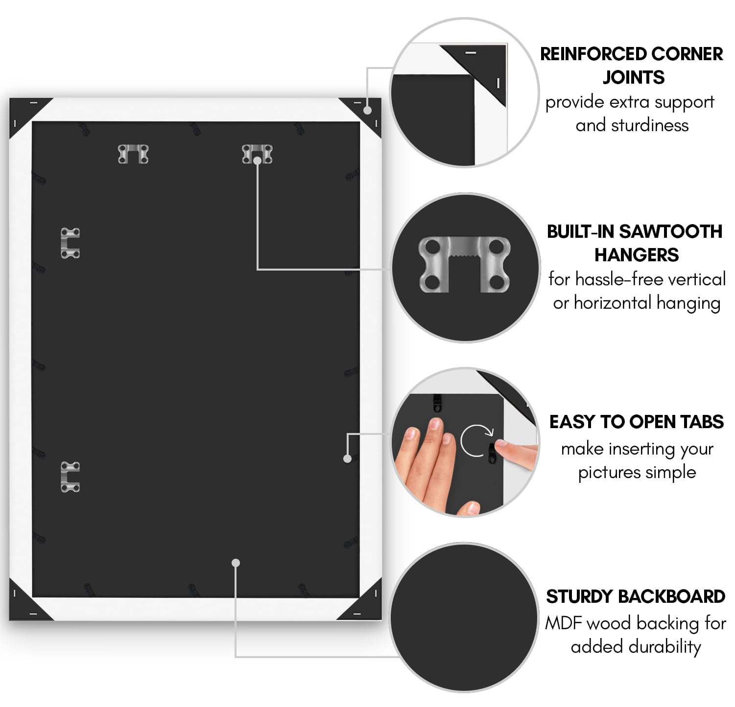 Americanflat backboard and hanging hardware detail showing secure mounting and easy access