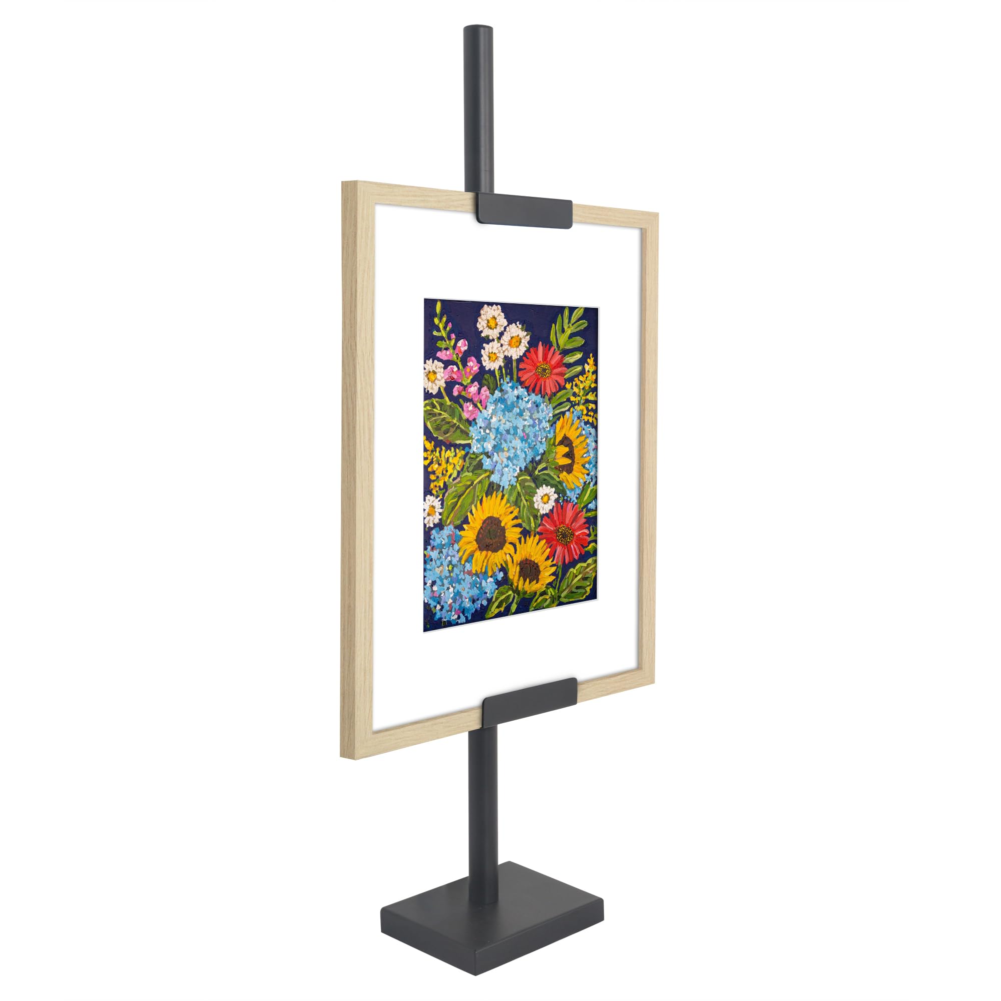 Americanflat easel front view showing frame support and sleek look for display