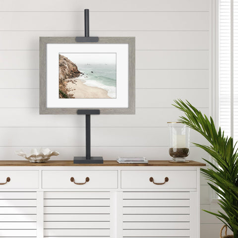 Americanflat easel side profile showing slim footprint for small surfaces
