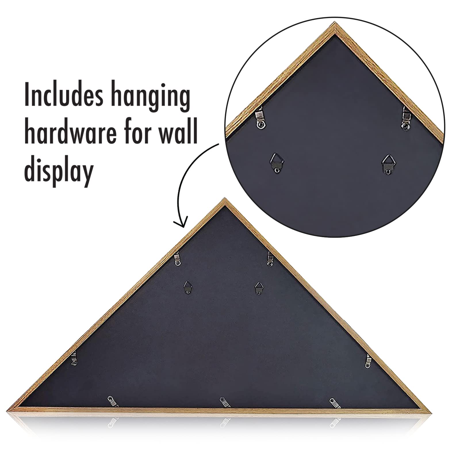 Americanflat back open shot showing turn-point fasteners for simple, secure flag installation