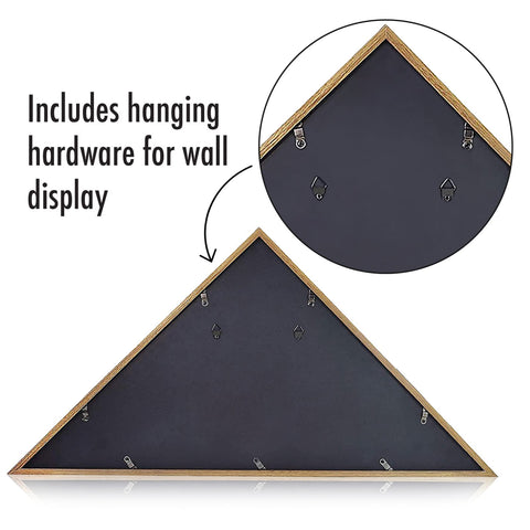 Americanflat back open shot showing turn-point fasteners for simple, secure flag installation