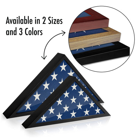 Americanflat flag case next to ruler showing exact dimensions for fitting
