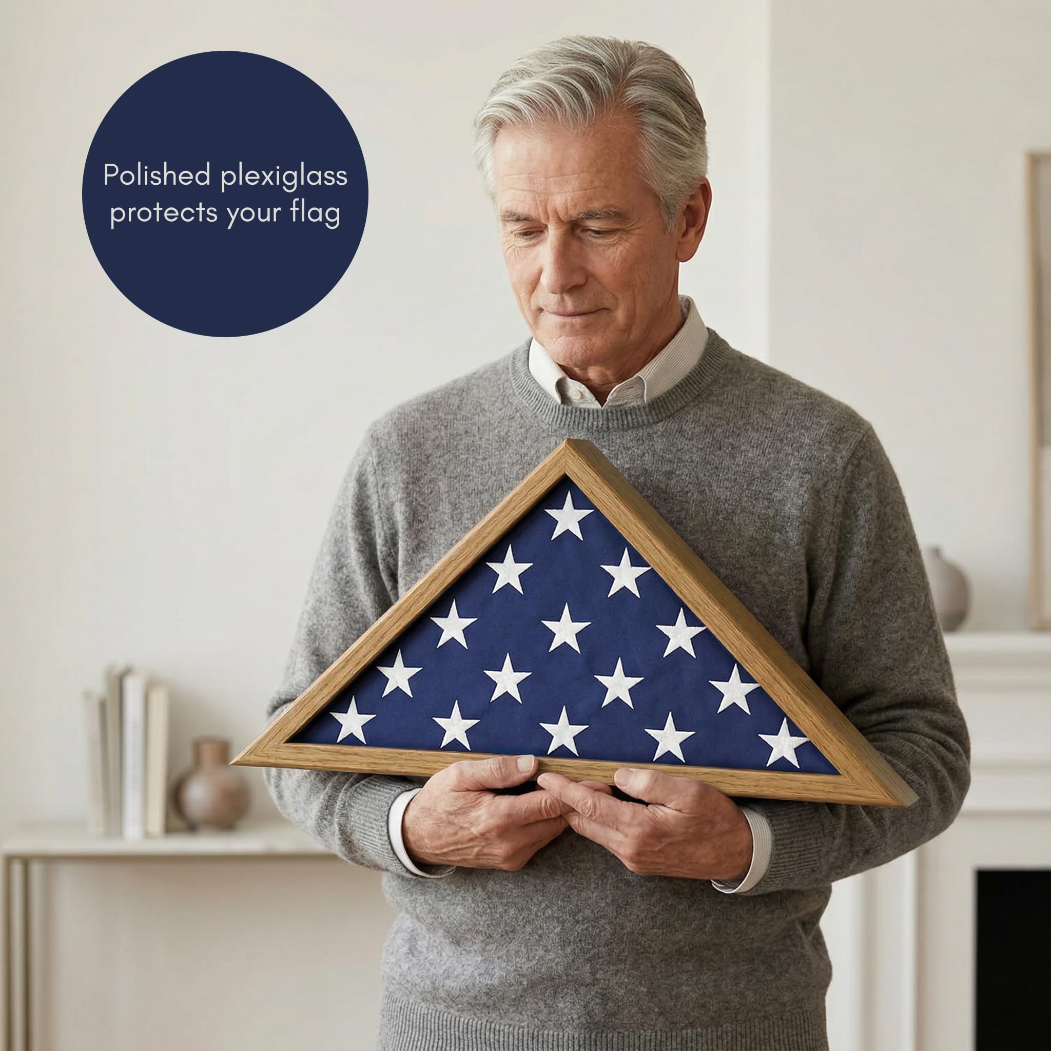 Americanflat side profile showing triangular silhouette and space-saving depth advantage