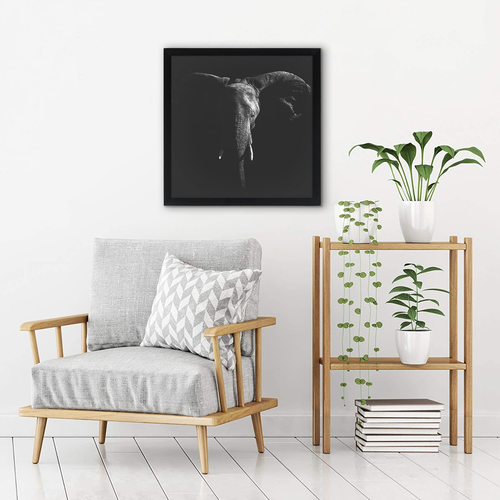 Americanflat frame back with hanging hardware and turn buttons for quick, secure installation
