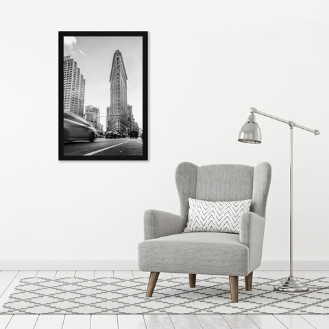 Americanflat frame hung in living room showcasing instant decor upgrade and versatility