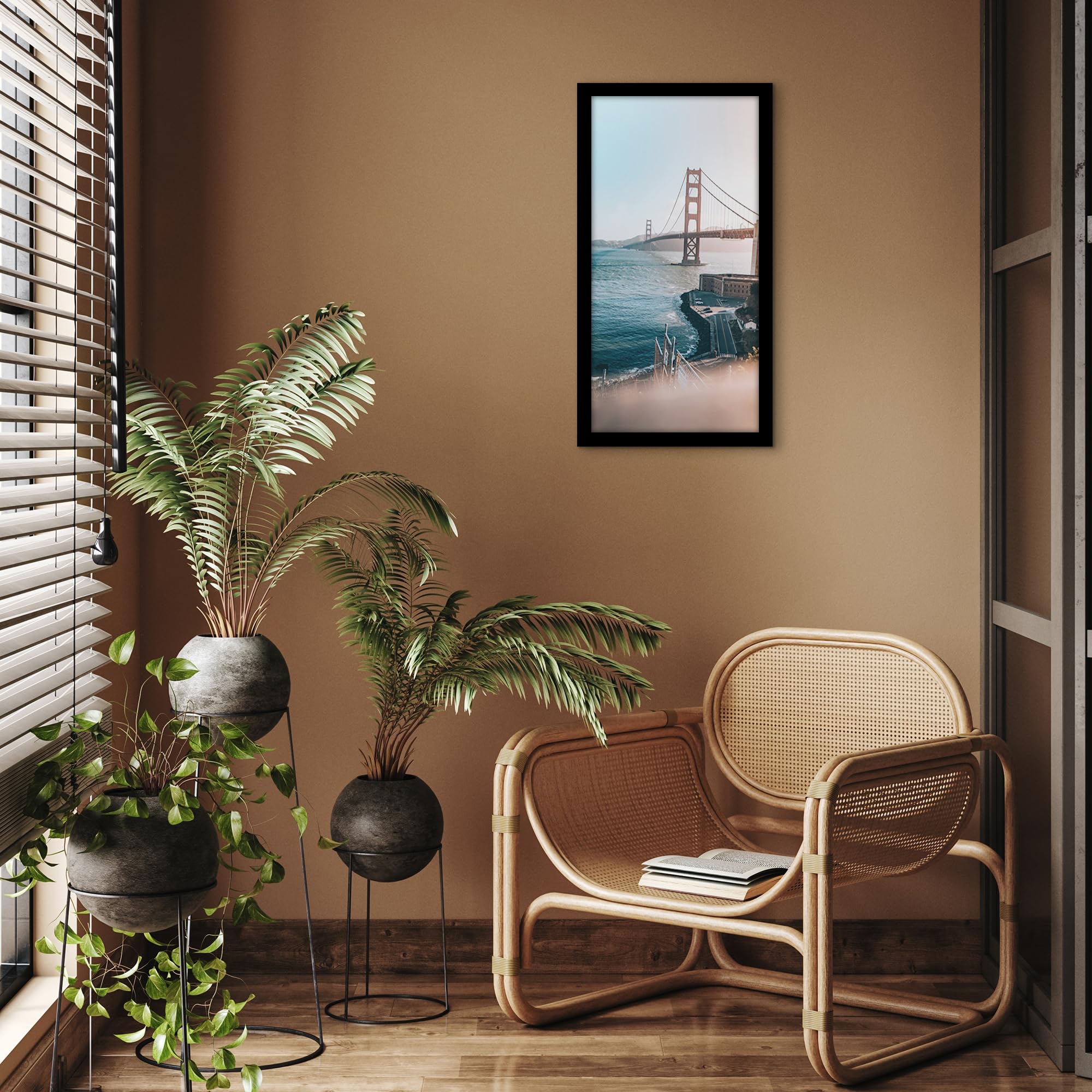 Americanflat frame in living room setting showing style upgrade benefit
