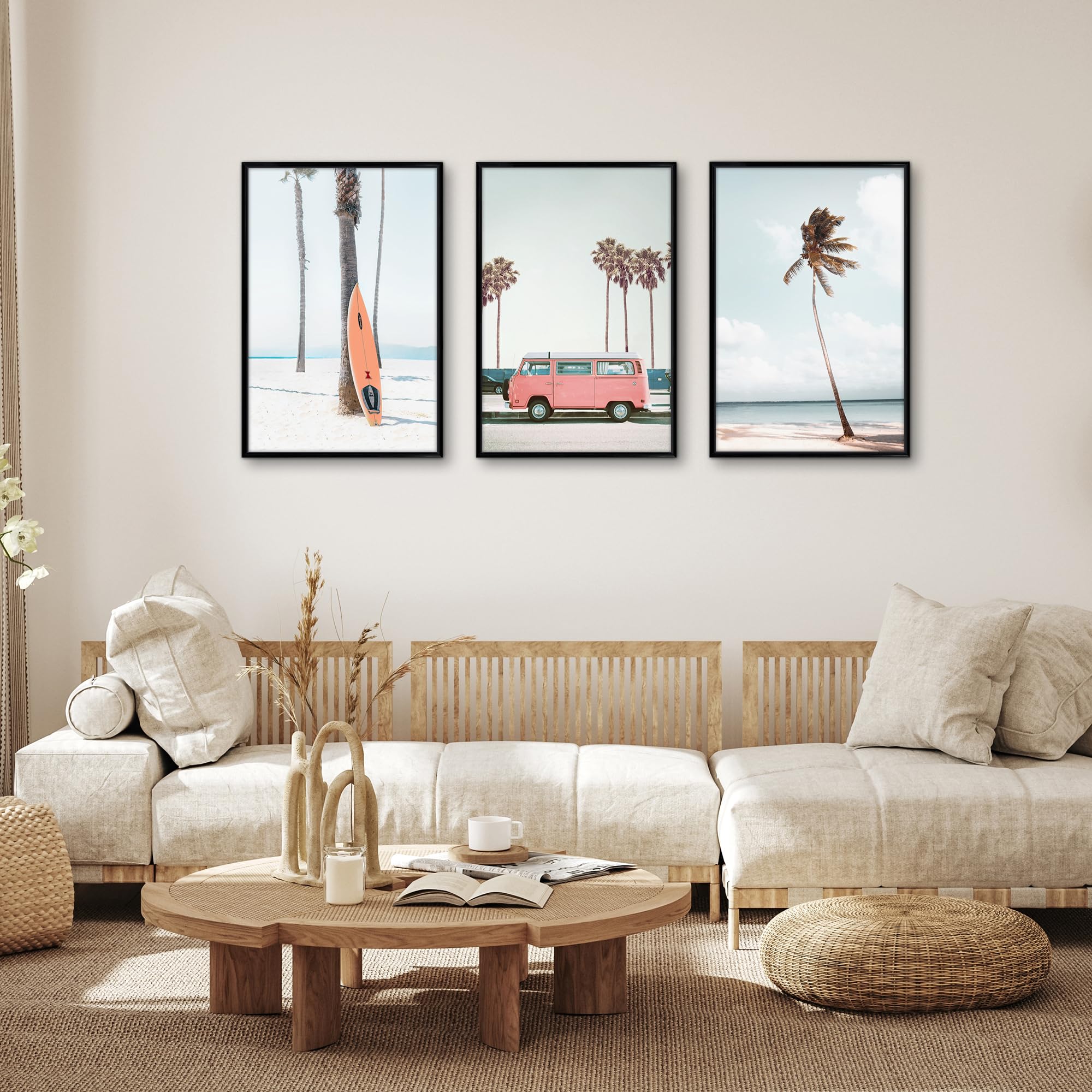 Americanflat frame displayed in living room showcasing modern styling and instant room upgrade
