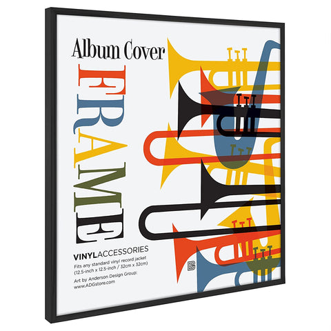 Americanflat frame on wall displaying a vinyl cover for instant visual impact