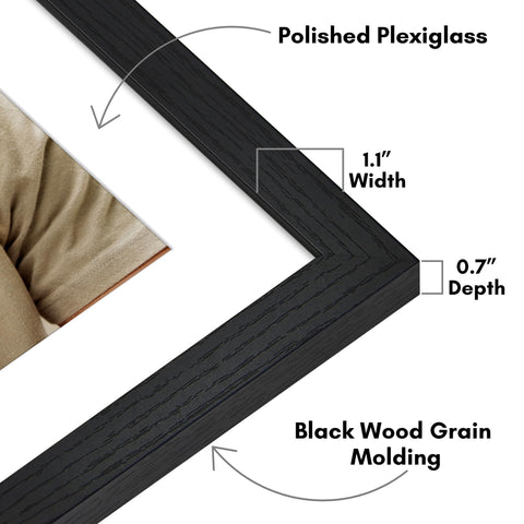 Americanflat plexiglass detail showing clear view and scratch resistance benefit