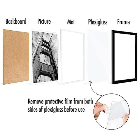 Americanflat frame slim molding profile close-up emphasizing minimal edge that complements art
