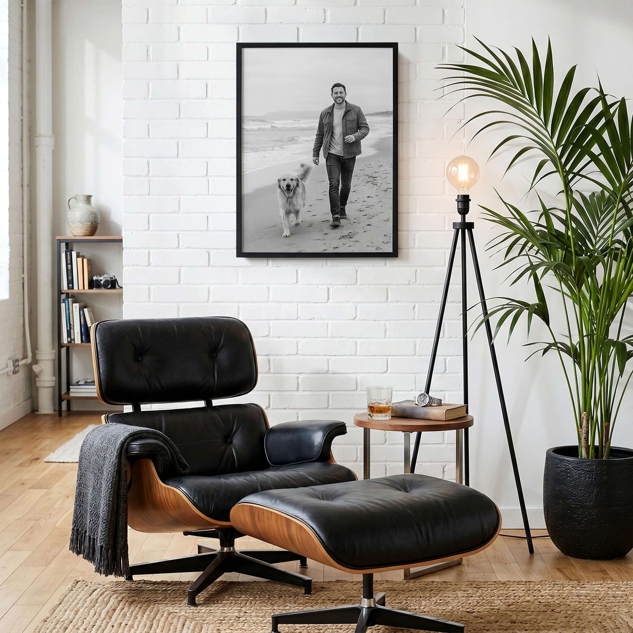 Americanflat frame stacked gallery display demonstrating coordinated multi-frame styling
