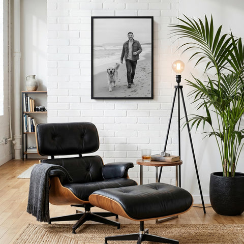 Americanflat frame stacked gallery display demonstrating coordinated multi-frame styling